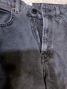 Women's Grey Wide-Leg Jeans