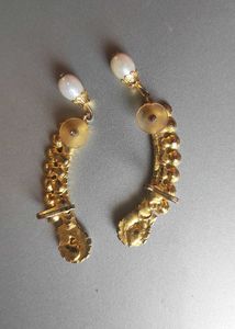 Elegant Crystal &amp; Pearl Ear Climbers