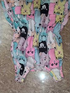 Cute Cat Print Dress