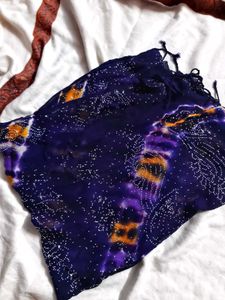 Embellished Purple Dupatta