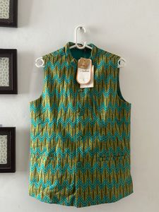 Sea green Nehru jacket, perfect for any occasion