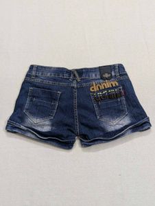 Y2K Low Rise Micro Mini Denim Shorts