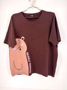 Cute Bear Graphic T-Shirt