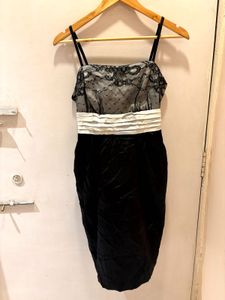 Elegant Black Lace Party Dress