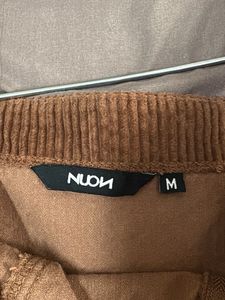 Brown Corduroy Pinafore Dress