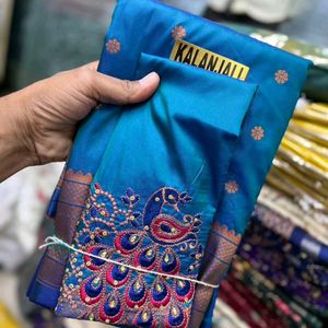 kalanjali saree Embroidery blouse piece
