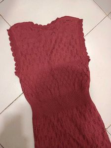 knitted lace dress