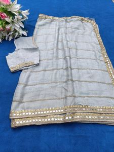 Gray Heavy Saree