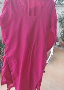 Beautiful Embroidered Pink Kurta set perfect for f