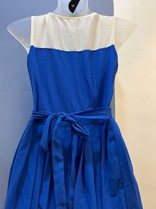 Charming Blue &amp; White A-Line Dress