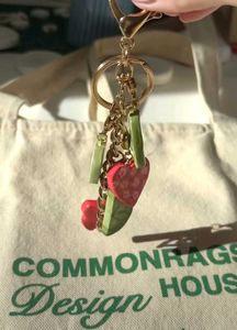 Cute Fruit &amp; Flower Charm Keychain