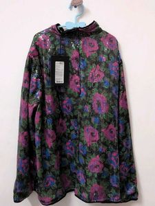🪩sequin Floral Party Top
