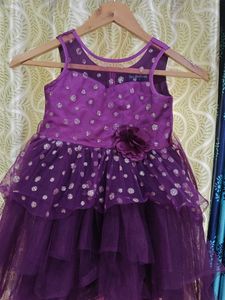 🔥299 Offer ⚡Purple Party Dress