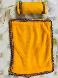 Laddu Gopal Ji Rajiyi Bedset With Pillow 3pice Set