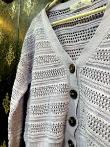 Lavender Knit Button-Down Cardigan🦋🌸