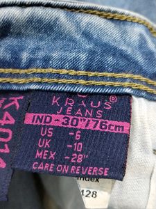 Kraus Blue Mid Rise Casual Skinny Jeans (Women)