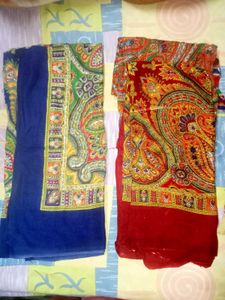 3 Elegant Ethnic Floral Scarfs