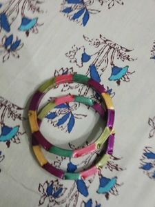 Colorful Beaded Bangles Set