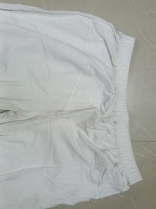 White Cotton Leggings