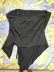 Black Off-Shoulder Tube Top