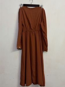Elegant Long Sleeve Midi Dress