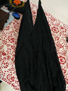 Elegant Black Halter Neck Maxi Dress