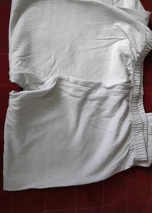 White Cotton Chikankari Kurta Set for girls