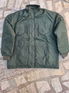 Olive Green Padded Winter Jacket