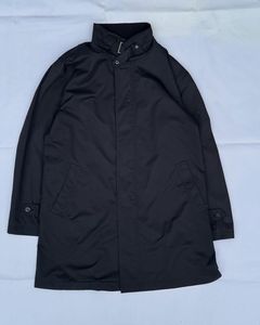 Classic Black Men's Trench Coat
