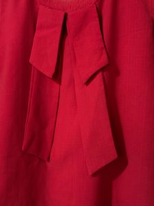 Pink Bow Neck Sleeveless Top | Size M | OfficeWear