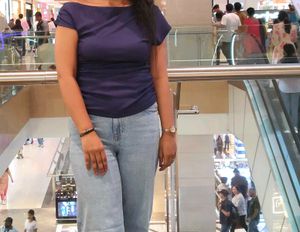 Ready to accept offeers. Chic Navy Blue Ruched Top