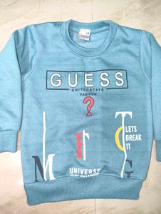 Cool Blue Graphic Sweatshirt