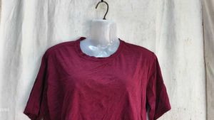Maroon Cropped T-Shirt