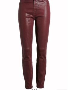 H&amp;M Burgundy S/M Leather Type  high waist