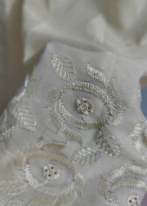Elegant Cream Embroidered Palazzos crea