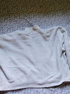 Cute Beige Cropped Sweater
