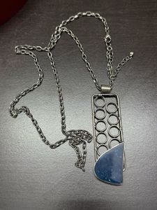 Unique Blue Pendant Necklace