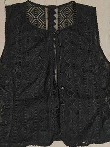 Elegant Black Lace Blouse