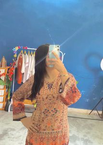 Bohemian Print Kurta crd_set 2 pic's