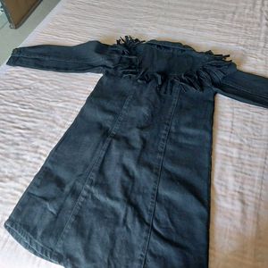 Denim Fringe Dress