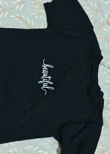 Black Beautiful Crop top