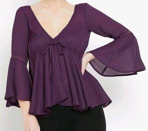Women purple top