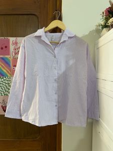 Striped Button-Down Shirt