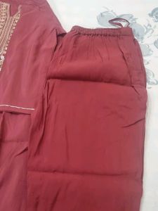 Elegant Maroon Kurta Set