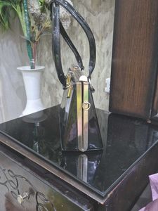 Vintage Silver Rose Handbag