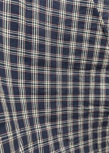 Men's Blue Plaid Casual Shirt