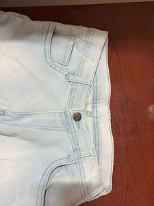 Frayed Hem Denim Shorts