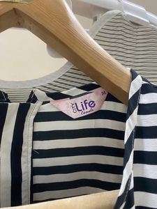 Classic Navy &amp; White Striped Tee