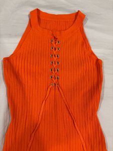 cotton knit bodycon dress