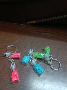 Sparkling Mini Bottle Keychain Set6